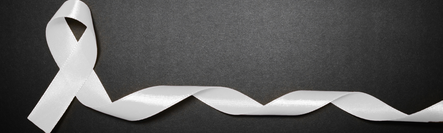 white ribbon laid out