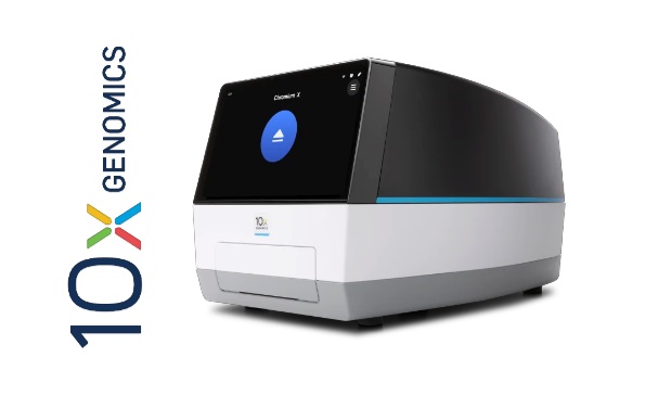 10x Genomics logo and the Chromium X Controller