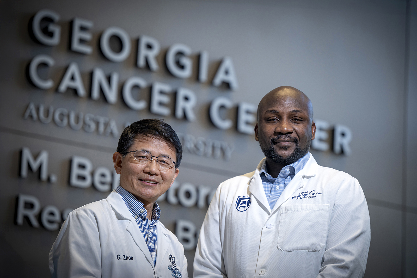 Two men in lab coats