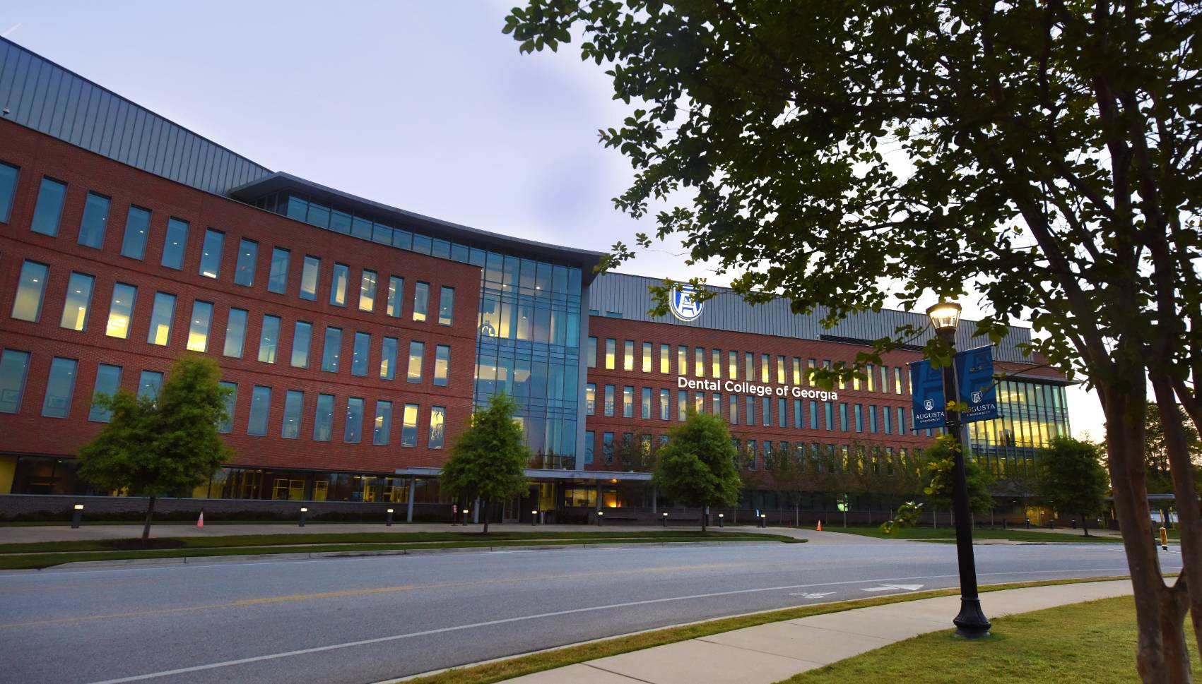 DCG Building on campus with many windows