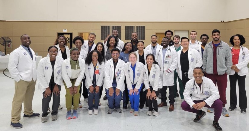 Group photo of students involved in the MCG Empower clinic