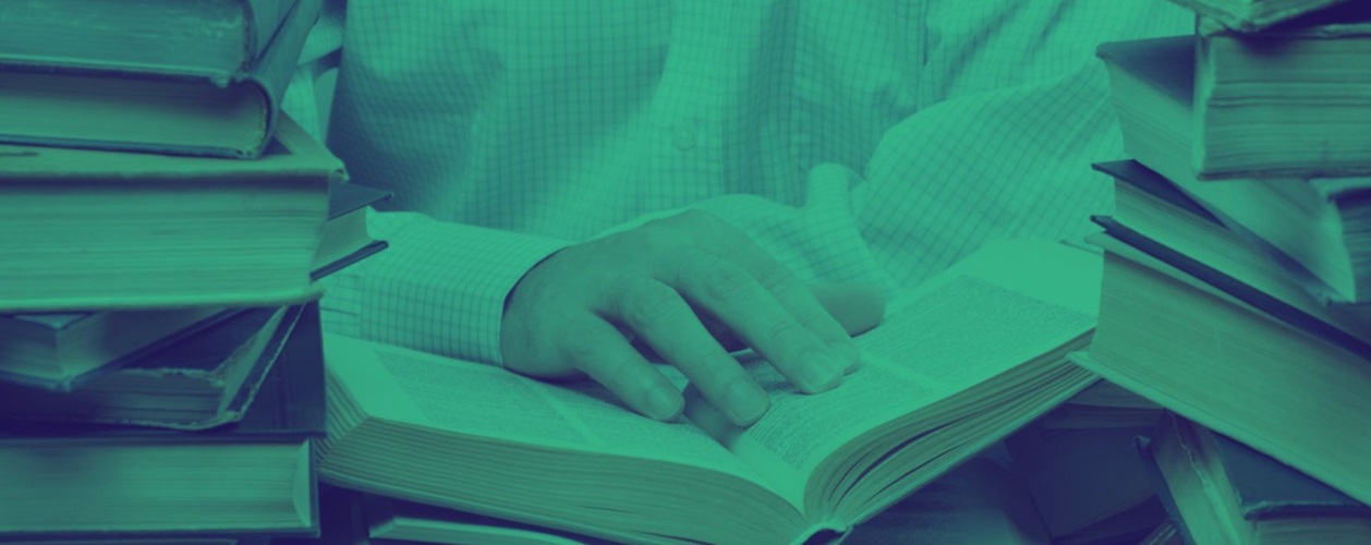Man reading a book