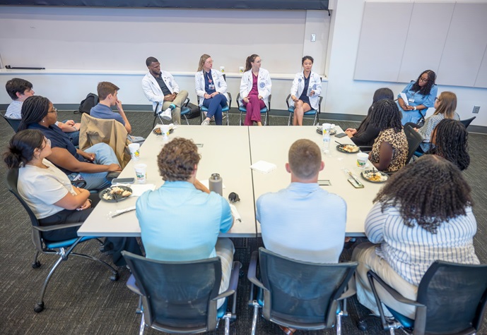 mcg students posing for camera