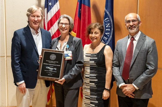 Dr. Natalie Lane receives lifetime achievement award