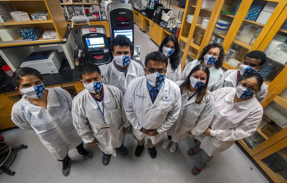 Gem Lab with Chair wearing masks