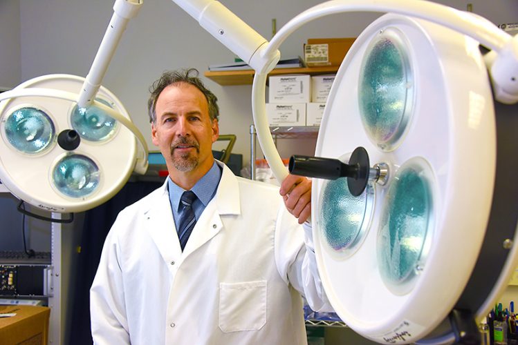 Dr. Rudolf Lucas in Lab