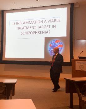 Dr. Brian Miller presenting grand rounds