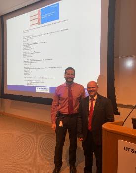 Dr. Brian Miller and Dr. Weir at UTMS