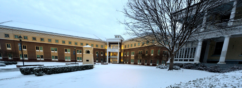 Summerville campus in winter