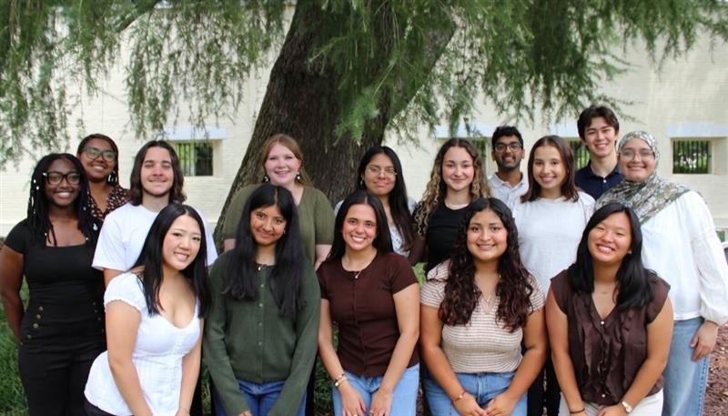 diverse group of college students