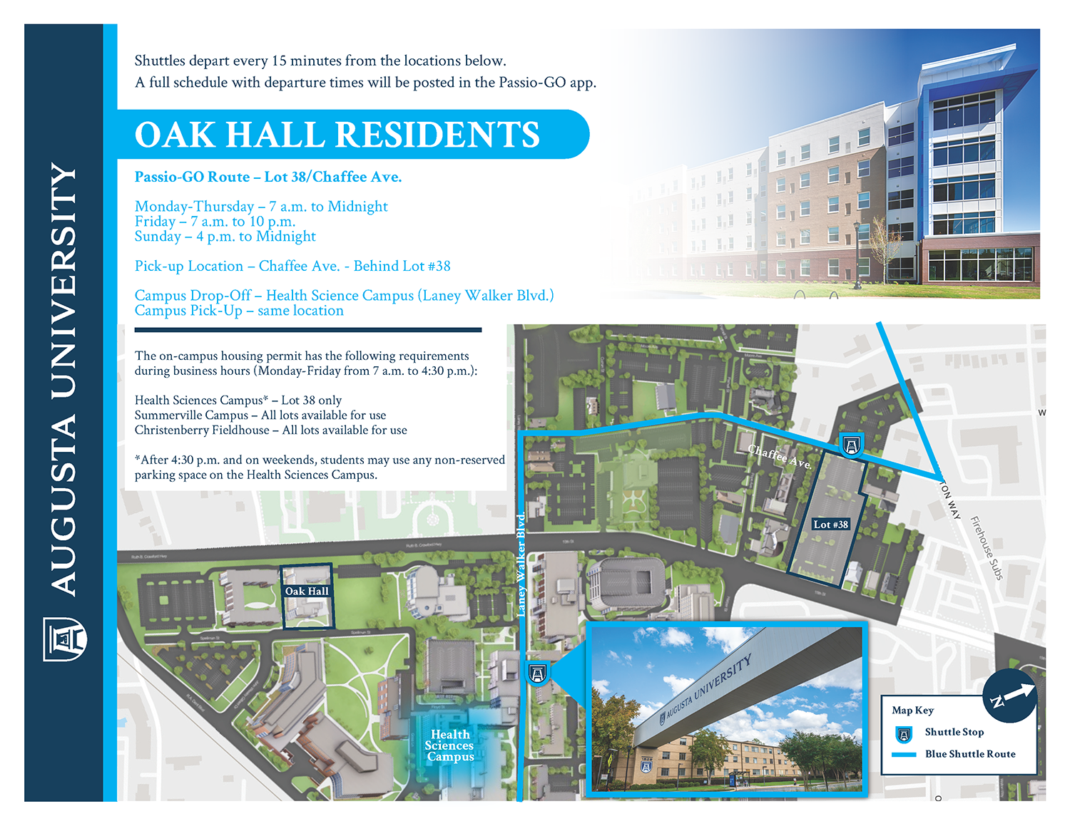 Parking and Shuttle Map