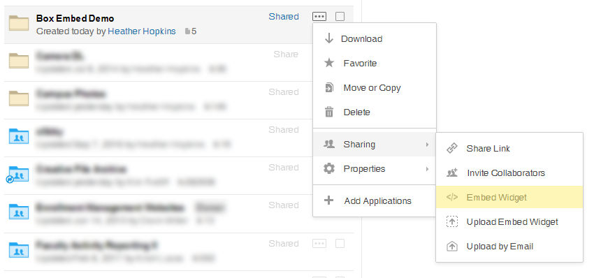 How to Create an Embed Widget in Box