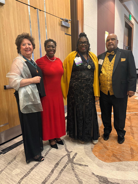 Photo of Dr. Gaillard and others at the NAP ceremony