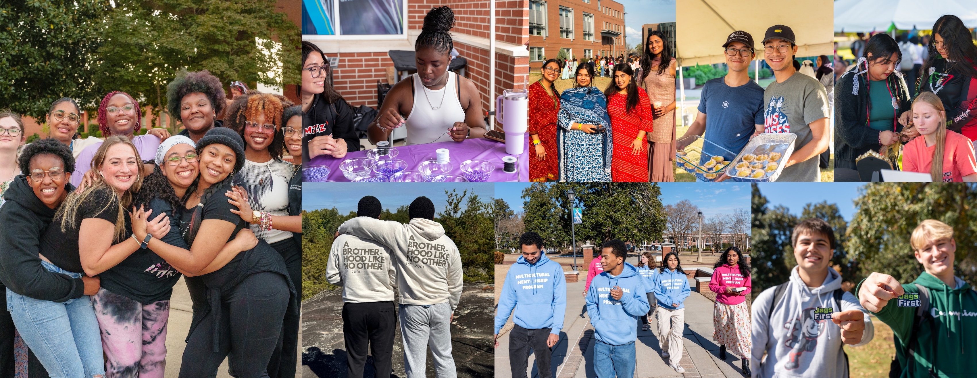 collage of mentorship and student engagement photos