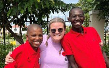 students with Jamaican residents