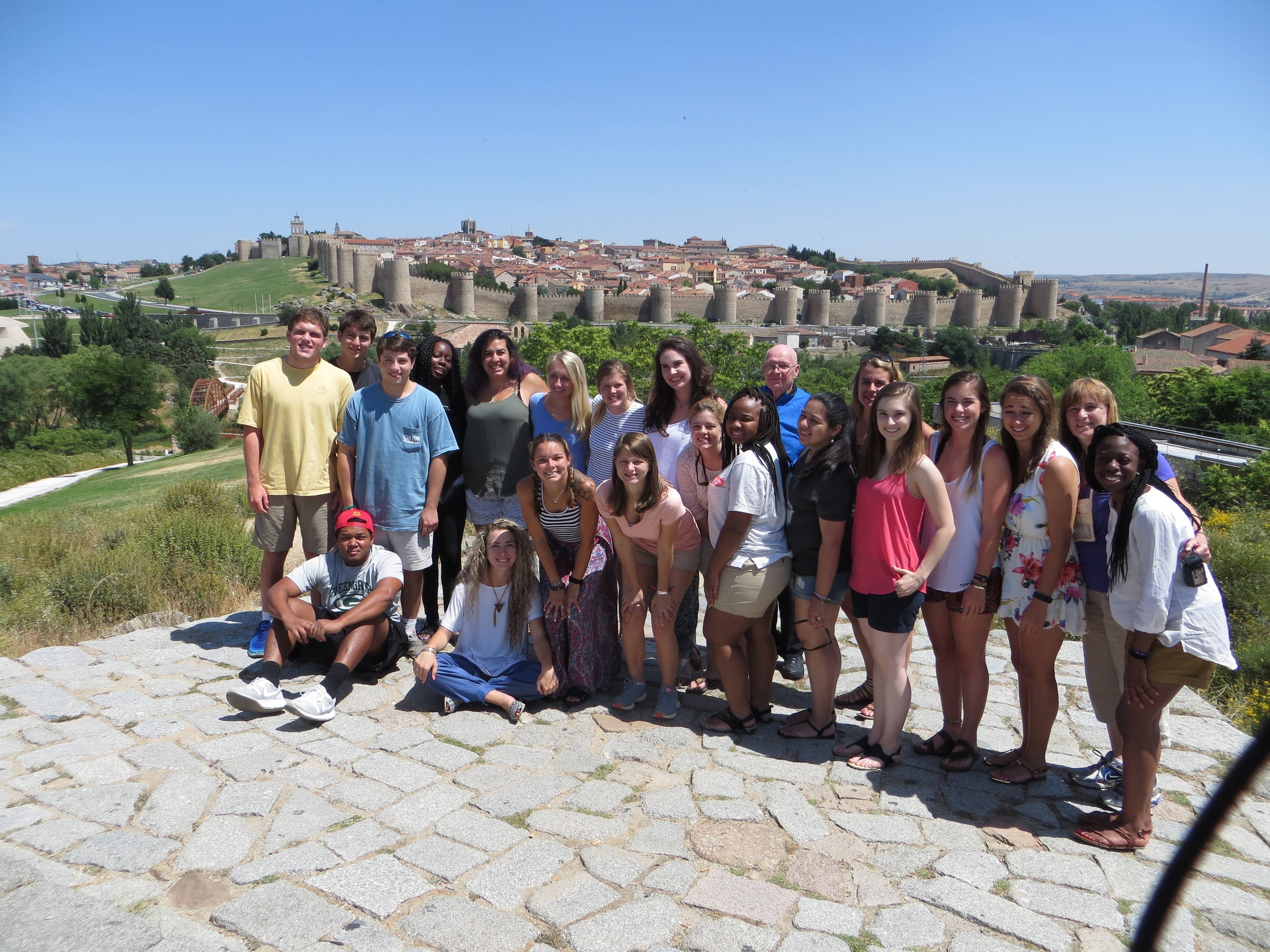 students posing for a photo